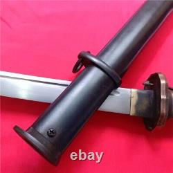 Japan Saber Sword Samurai Katana Matching Number Steel Sheath Brass Handle AO