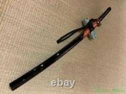 Japanese Eagle Sword Katana Tamahagane Steel Blade w Clay Tempered Sharp #3624