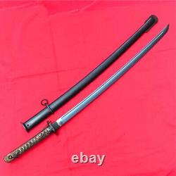 Japanese NCO Sword Katana Matching Number Brass Handle Steel Saya Japan N2