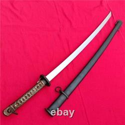 Japanese NCO Sword Katana Sharp 1090High Carbon Steel Blade Brass Handle Battle