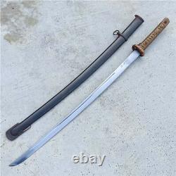 Japanese NCO Sword Samurai Katana Brass Handle Matching Number Steel Sheath A144