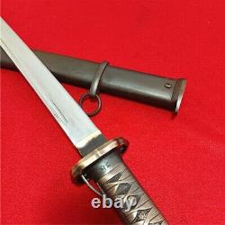 Japanese NCO Sword Samurai Katana Brass Handle Matching Number Steel Sheath A192