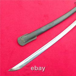 Japanese NCO Sword Samurai Katana Brass Handle Signed Blade Steel Sheath A142