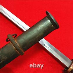 Japanese NCO Sword Samurai Katana Brass Handle Steel Sheath Matching Number F900