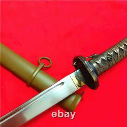 Japanese NCO Sword Samurai Katana Matching Number Brass Handle Steel Saya S33