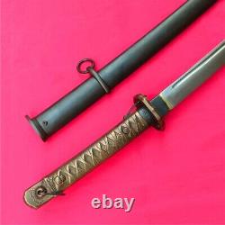 Japanese NCO Sword Samurai Katana Matching Number Brass Handle Steel Scabbard N1