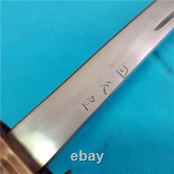 Japanese NCO Sword Samurai Katana Signed Blade Brass Handle Steel Scabbard S872