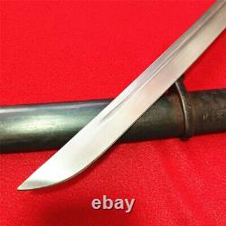 Japanese NCO Sword Samurai Katana Signed Blade Brass Handle Steel Sheath A891