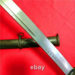 Japanese Nco Sword Samurai Katana Brass Handle Steel Scabbard Japan Katana A39