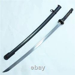 Japanese Nco Sword Samurai Katana Brass Handle Steel Sheath W Matching Number H