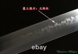 Japanese Nodachi Long Sword Katana T10 Steel w Clay Tempered Flame Grain #3510