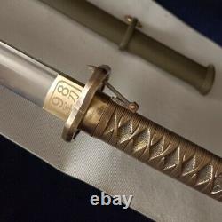 Japanese Samurai Katana Carbon Steel Brass Handle Military Army 98 Style Sword