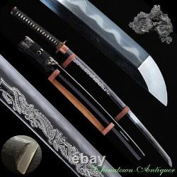 Japanese Samurai Sword Katana Tamahagane Steel Blade w Clay Tempered Sharp #3719