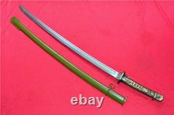 Japanese Sword Katana Samurai WW2 High Carbon Steel With Sheath & Brass Handle