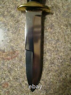 John Nelson Cooper Knife! Swedge Blade! Brass and Micarta Handle! U Hilt