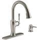 KOHLER Cardale Pull-Down Kitchen Faucet With Soap Dispenser R72247-SD-VS