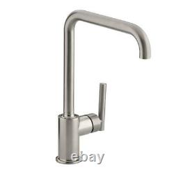 KOHLER Standard Kitchen Faucet Swing Spout Single Handle Vibrant Stainless Steel