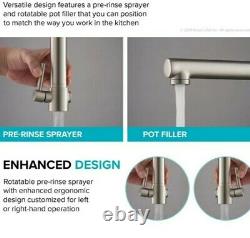 KRAUS Artec Pro Single-Handle Pull-Down Sprayer Kitchen Faucet & Pot Filler NIB