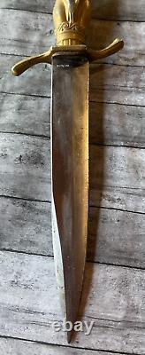 Korium Forged Solingen 10 Knife With Nude Woman Handle, Made In Germany 1950s