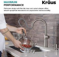 Kraus KPF-1682SFS Sellette Single Handle Pull-Down Kitchen Faucet, Stainless