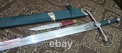 Kurulus Osman Sword with Scabbard Stainless Steel blade & knife silver handle