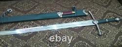 Kurulus Osman Sword with Scabbard Stainless Steel blade & knife silver handle