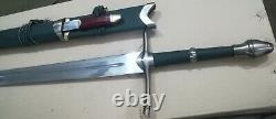Kurulus Osman sword stainless Steel blade with Scabbard & knife silver handle