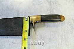 Large Civil War Era, Knife 23 Brass Handle Stamped M. Kesmodel Baltimore M. D