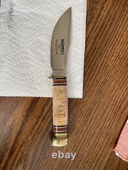 Marbles Arms knife, numbered edition, Curly maple/brass Handle