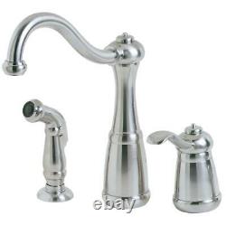 Marielle Single-Handle Side Sprayer Kitchen Faucet in Stainless Steel by Pfister