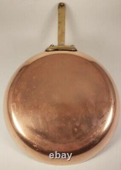 Mauviel Brass Handle 8 3/4 Copper Skillet France