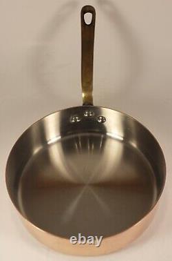 Mauviel Brass Handle 8 Copper Saute Pan France