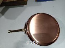 Mauviel M'200 B 2mm Copper Saute Pan With Brass Handle, 3.3-Qt