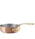 Mauviel M'200 B 2mm Copper Stainless Steel Saute Pan With Brass Handle, 3.2-Qt