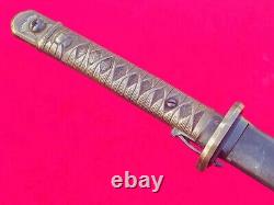 Military 95 Type Japanese Army Sword Samurai Katana Blade Brass Handle Full Tang