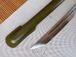 Military Army Nco Sword Japanese Samurai Katana Copper Handle Metal Sheath -B188