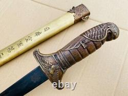 Military Japanese Air Force Dagger Short Sword Ninja Tanto Brass Eagle Handle