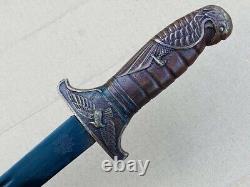 Military Japanese Air Force Dagger Short Sword Samurai Tanto Brass Handle Sheath