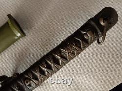 Military Japanese Army Nco. Sword Samurai Katana Saber Brass Handle With Number