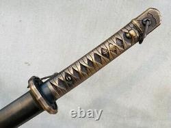 Military Japanese Army Sword Samurai Katana Saber Brass Handle With Serial Number