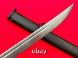 Military Japanese Nco. Sword Sign Blade Samurai Katana Brass Handle Steel Sheath