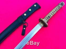 Military Japanese Signed Army Nco Sword Saber Samurai Katana Brass Handle Number