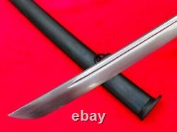 Military Japanese Sword Samurai Katana Saber Groove Blade Brass Handle With Number