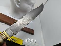 Mint MARBLES HANDMADE FORGED DAMASCUS Bowie Knife With Stag & Brass Guard Handle