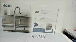 Moen Essie Spring Single-Handle Pull-Down Sprayer Kitchen Faucet with PowerClean