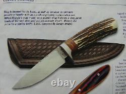 Mozolic Knives Custom Hand Forged W2 Hunter EDC Maple Burl Brass & G10 Spacers