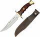 Muela Bowie Fixed Knife 6.12 Stainless Steel Blade Cocobolo Wood/Brass Handle