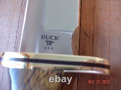 Nib Buck Knife 119 Special Cks Satin Bos S30v Blade Desert Ironwood Handle Brass