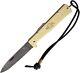 OTTER-Messer Lockback Folding Knife 3.5 Damascus Steel Blade Brass Handle