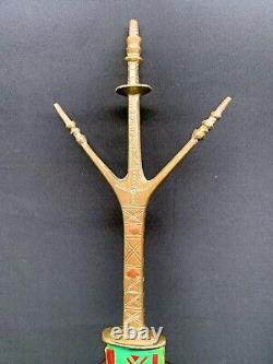 Old African Arm Sword, Telek, Circa 1950, Tuareg Origin, 25,2, Bronze Handle